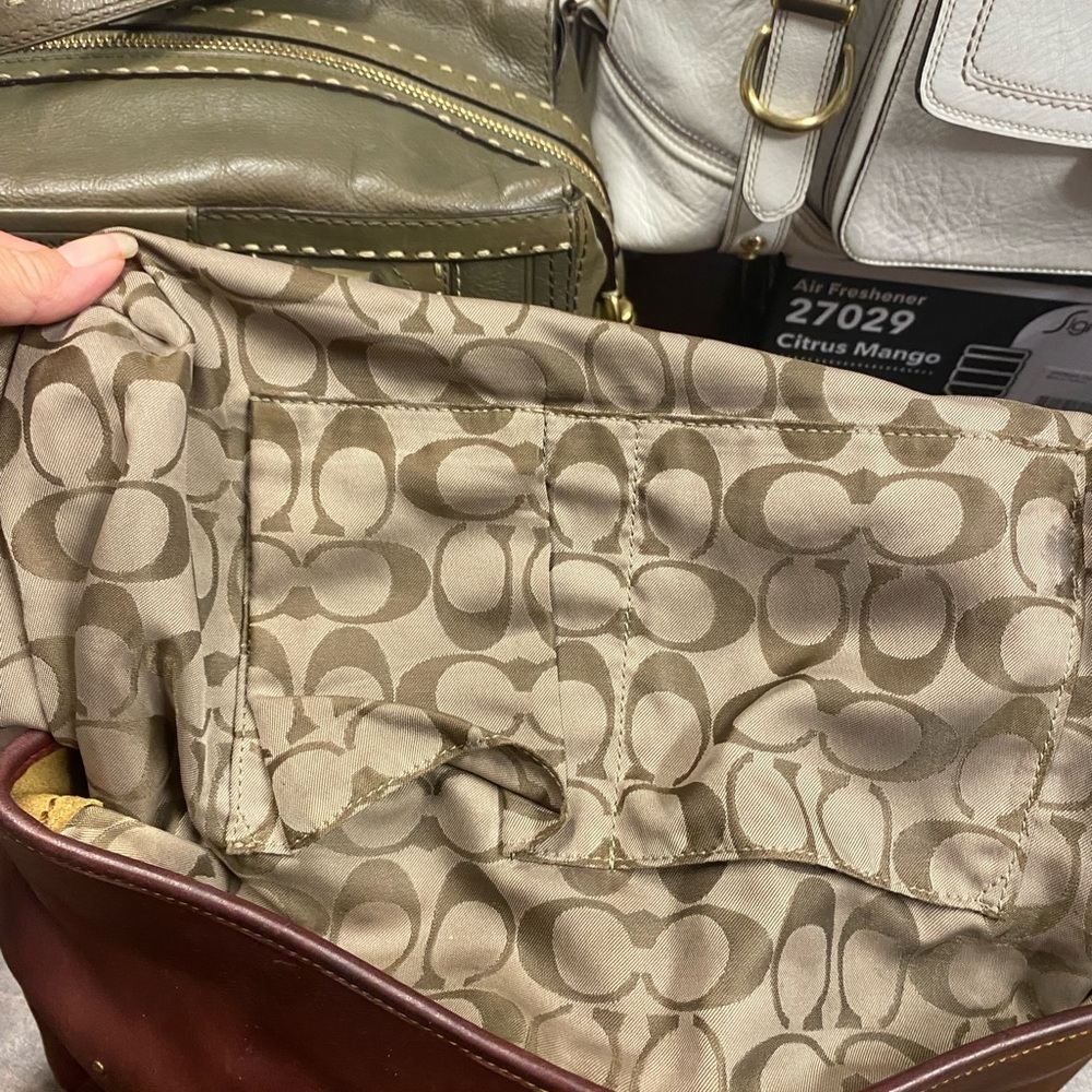 COACH LEATHER SOHO Brass Studded Satchel - Picture 11 of 13